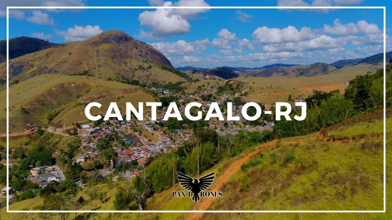 Visão Aérea da cidade de Cantagalo-RJ na região serrana do Rio de Janeiro-RJ. #PaxDrones