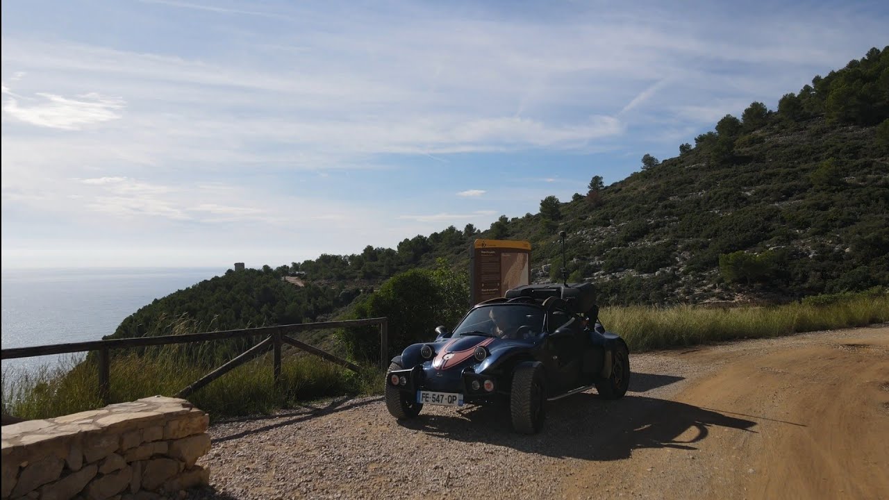 Roadtrip en Funbuggy a Peniscola  ( dans la serra d’irta  )  - video 4K - Espagne 