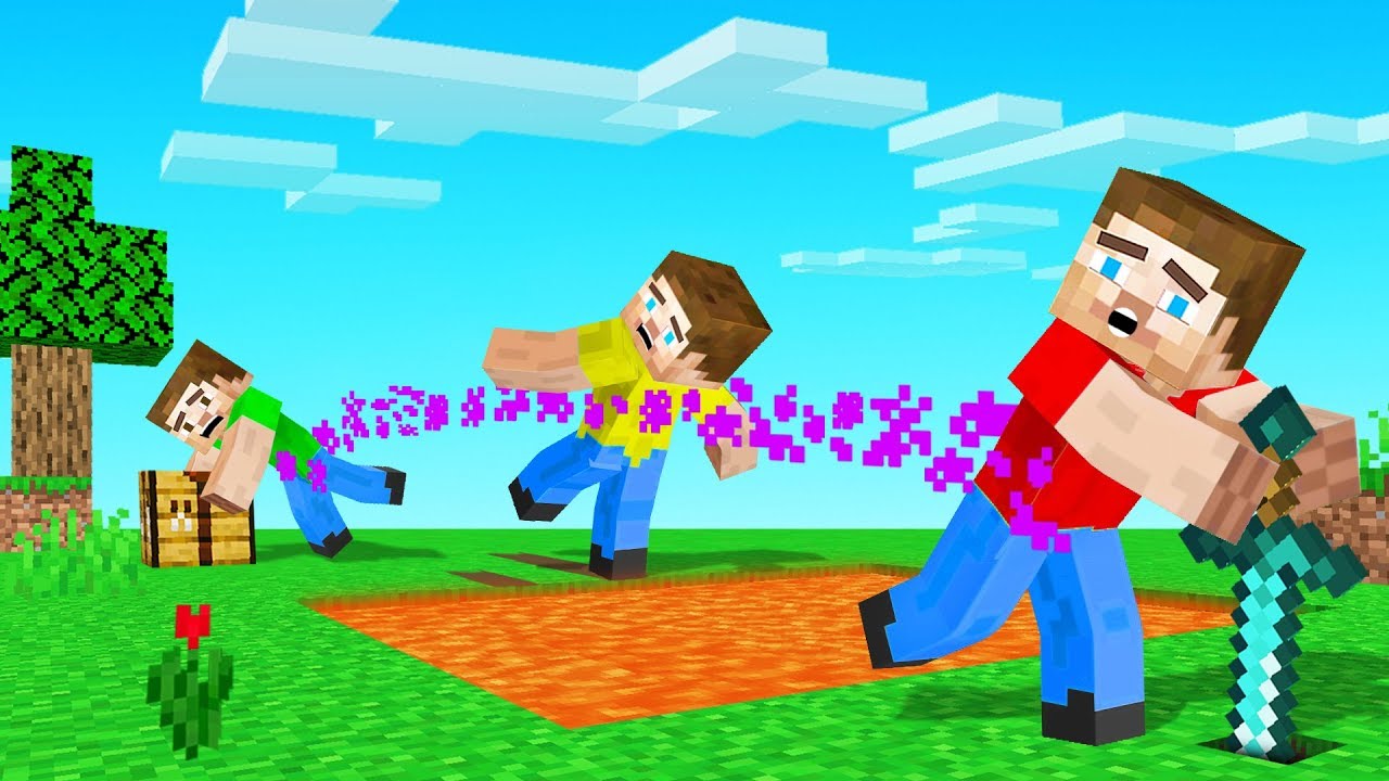 Playing MINECRAFT While ATTACHED To Your FRIENDS (hard mode)