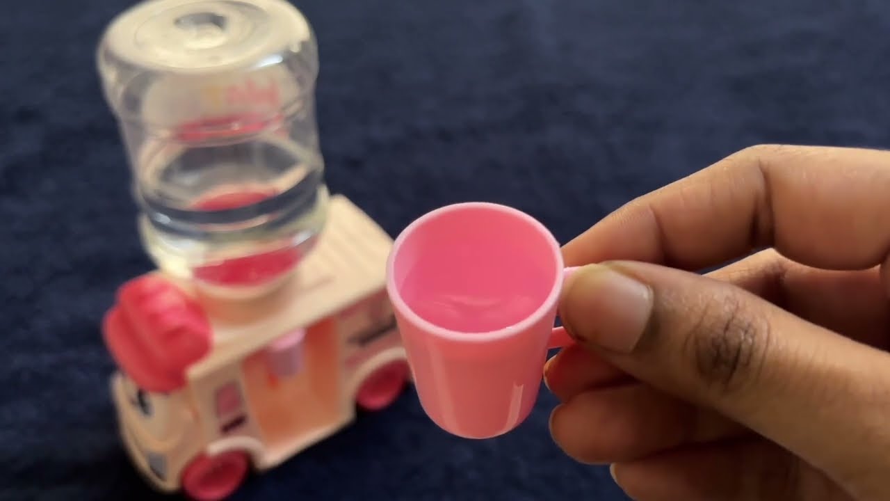 Toy Water Dispenser dispensing water 💦 | Real Water ASMR Play  #shorts