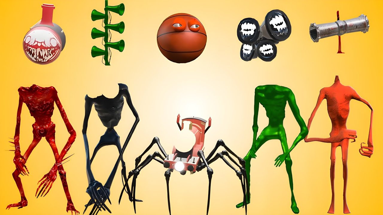 WRONG HEADS SIREN HEAD POOP, SIREN HEAD HOUSE, SIREN HEAD BRAIN EYE, SIREN HEAD OCTOPUS, SIREN HEAD