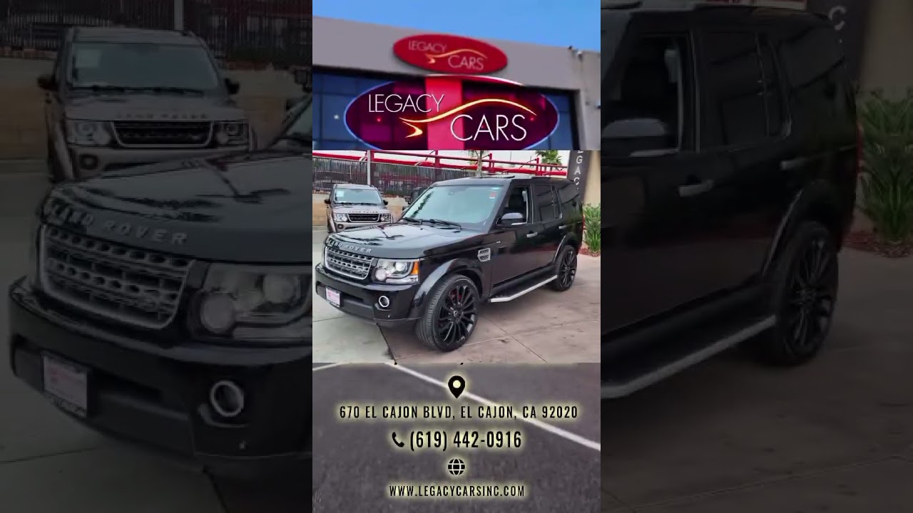 2016 LAND ROVER LR4 HSE BLACK METALLIC