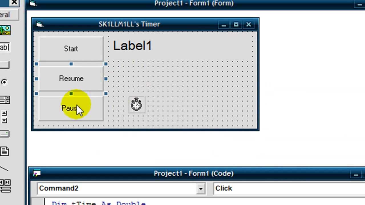 [VB6] How to program a timer/stopwatch in less than 5 Minutes in VB6!!