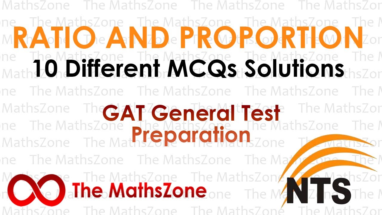 Ratio and Proportion Word Problems | MCQs | Quantitative Ability | NTS GAT General Test