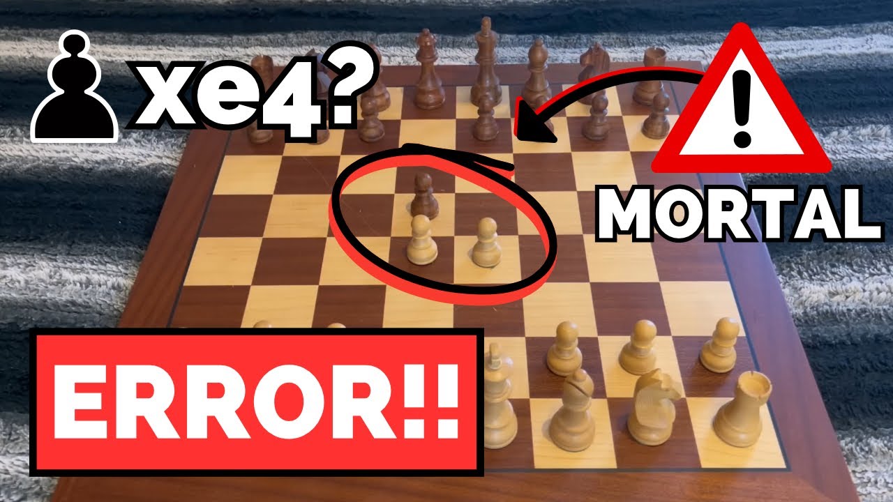 CASTIGA este ERROR tan COMÚN en AJEDREZ❌😱 (Gambito Mortal)