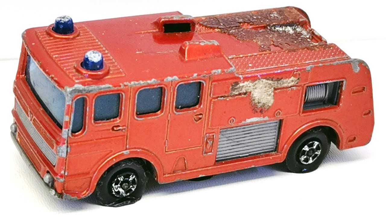 Matchbox восстановление Merryweather Fire Engine Nr 35. Вызов British Leyland