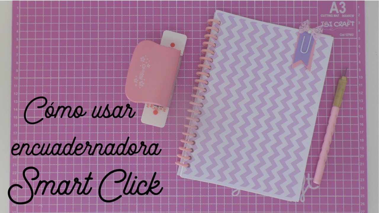 cómo usar encuadernadora anilladora perforadora smart click kw-trio o ibi craft 6 agujeros