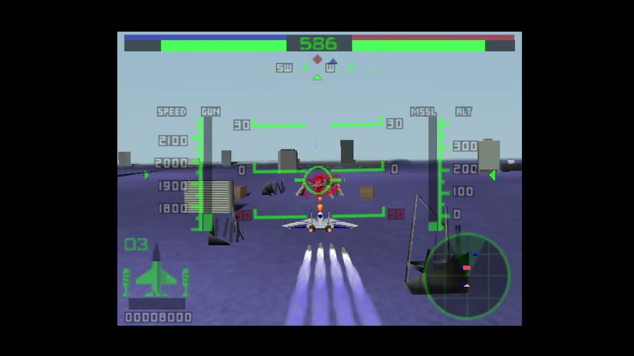 Aero Fighters Assault Nintendo 64 Stage 1 Shock Games Retr&ocirc;