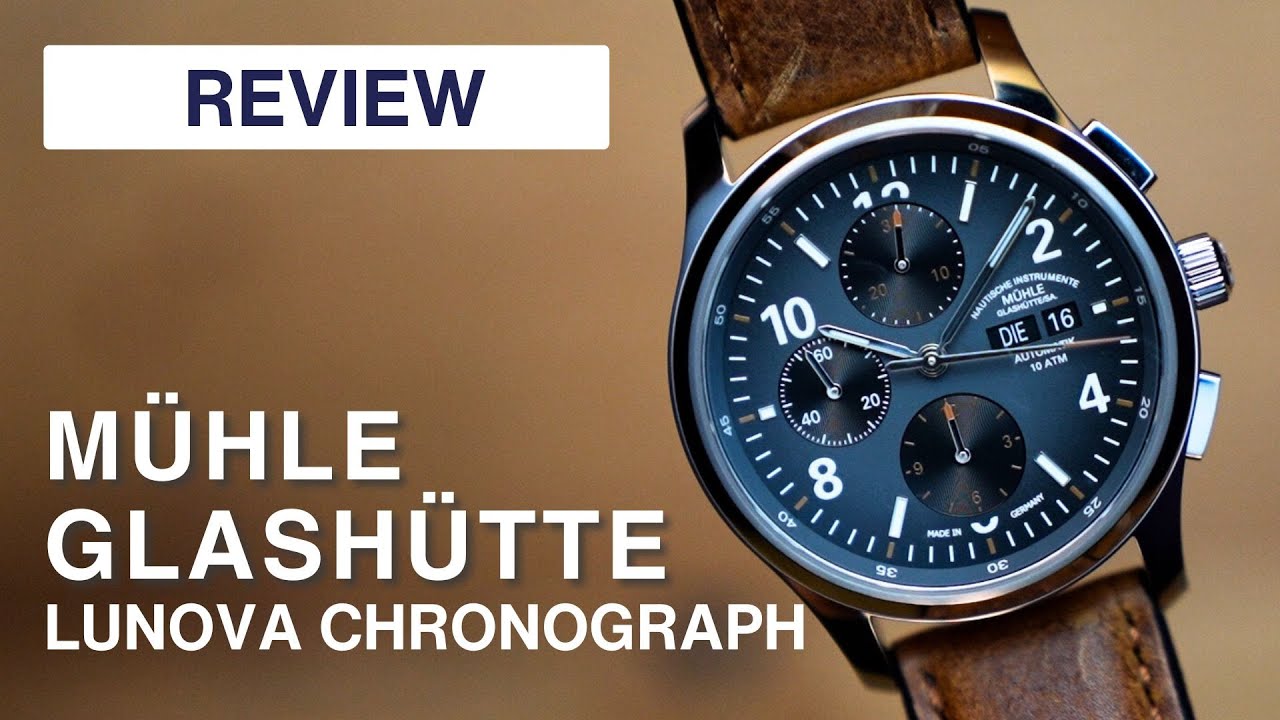 Mühle Glashütte Lunova Chronograph M1 43 06 LB  | Watch Review | Deutsch | 4K  |  SG WATCHES