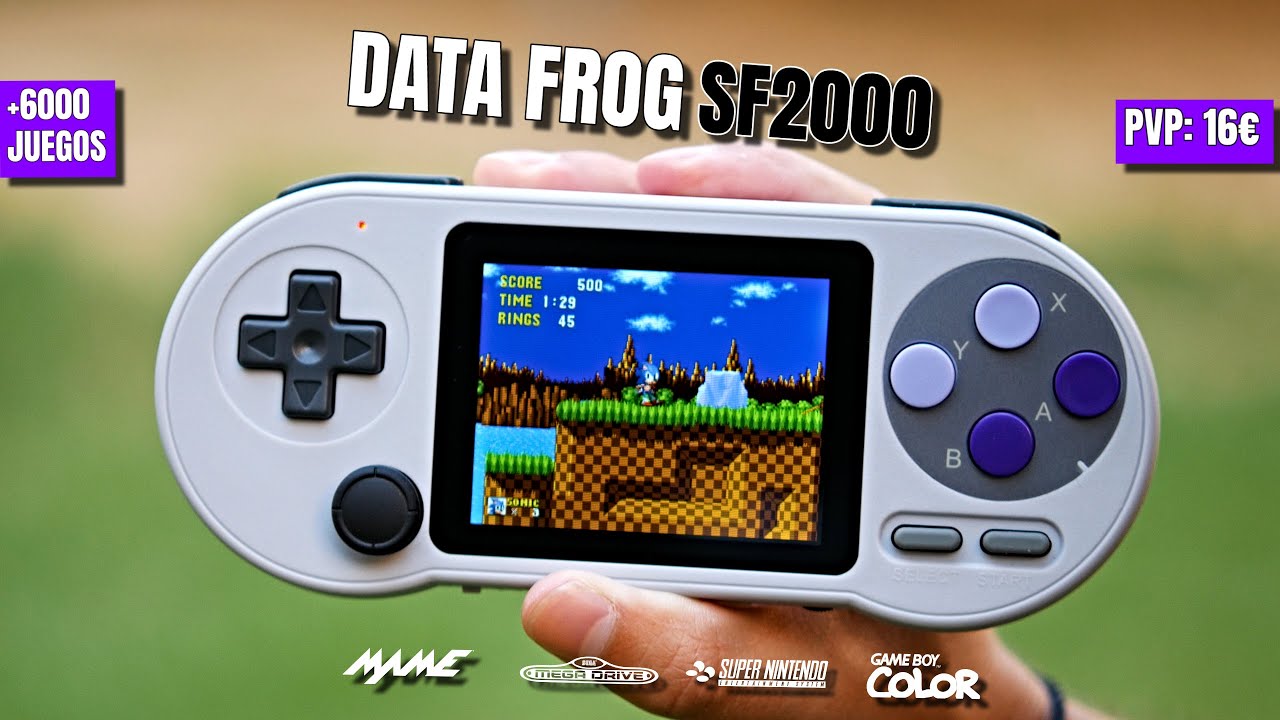 La CONSOLA RETRO de 16€ que lo EMULA TODO 🎮 Data Frog SF2000 | Review a fondo