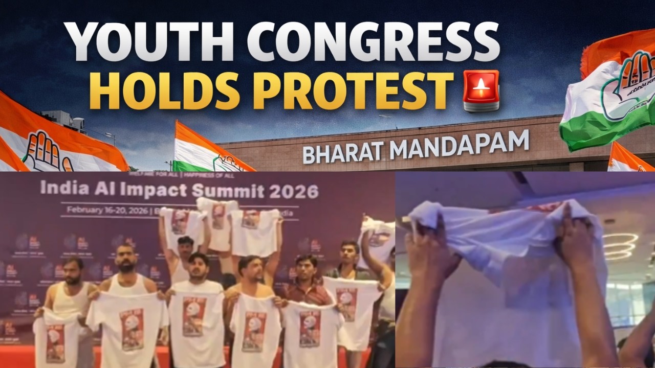 Delhi: Youth Congress Holds Protest At Bharat Mandapam | Protesters Detained By Police | News9