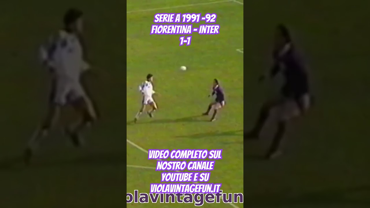 Serie A 1991-92: 23&deg; giornata. Fiorentina - Inter 1-1