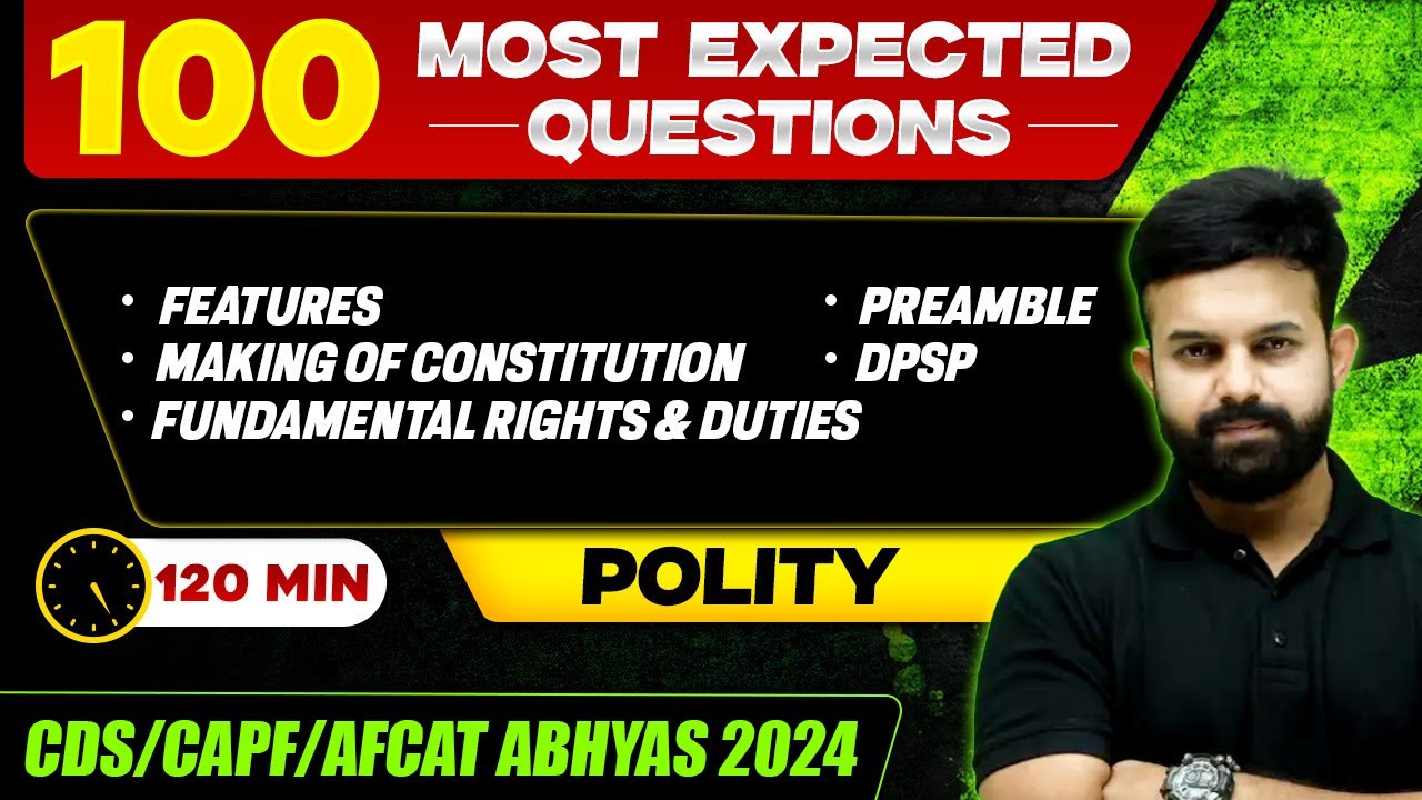 CDS Polity: Making of Constitution, Features, Preamble, DPSP, Fundamental Rights and Duties