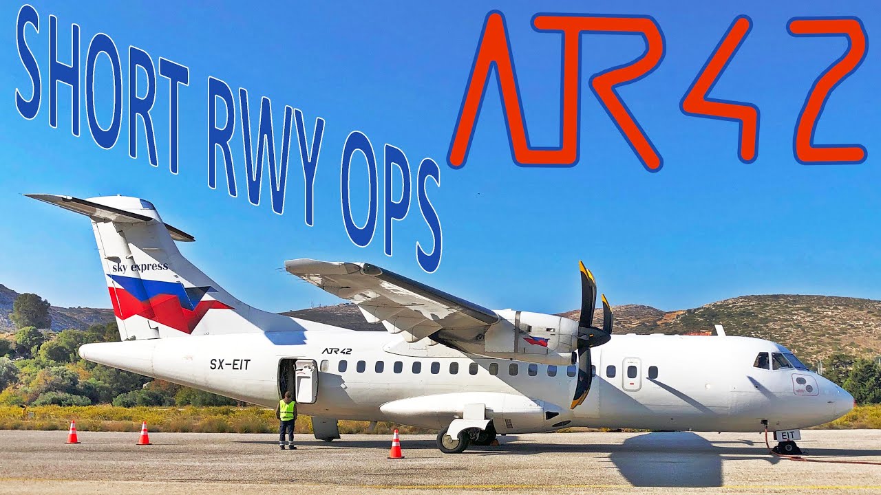 The REAL Greek Island Hopping Part 3 | Skyexpress ATR42 | Short Rwy Ops