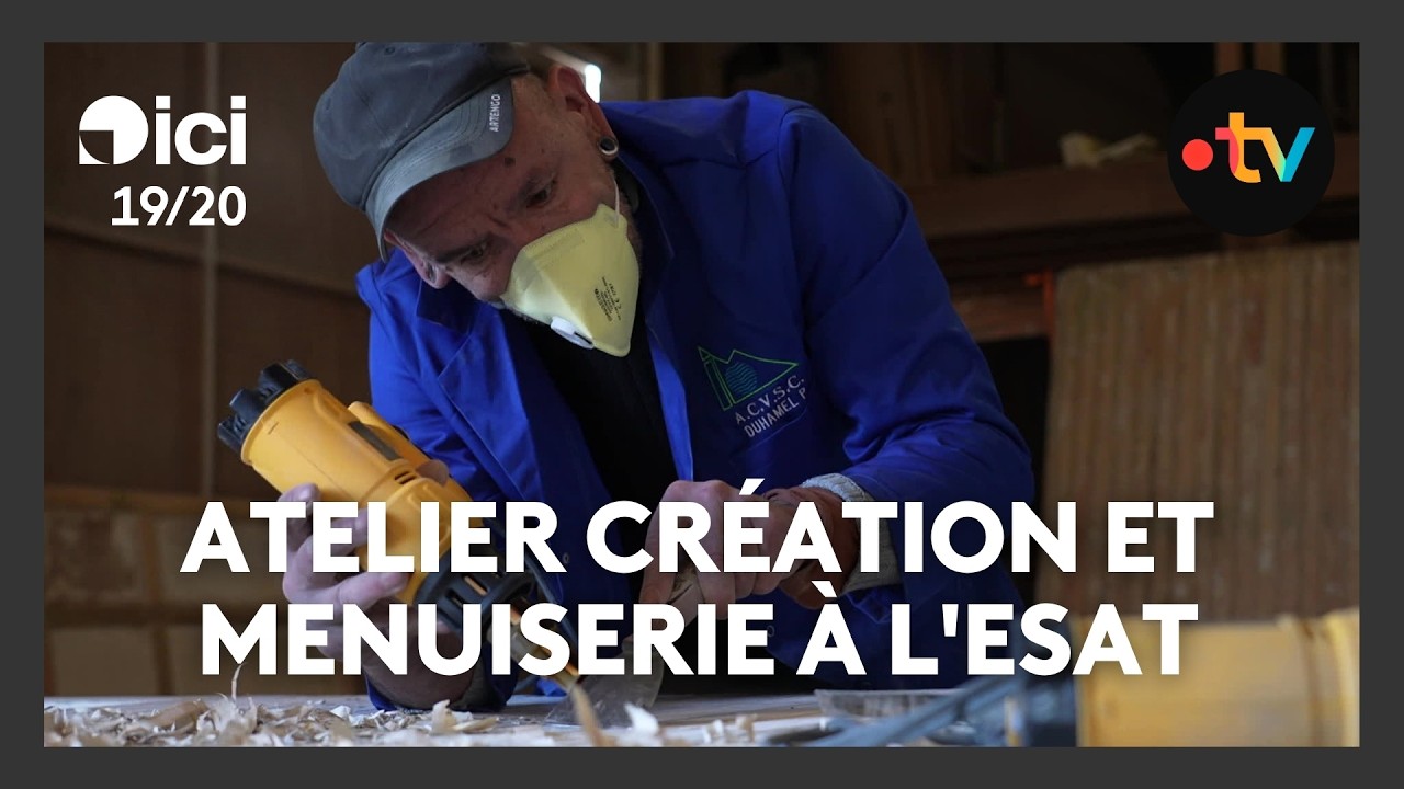 Atelier cr&eacute;ation et menuiserie &agrave; l'ESAT de Cayeux-sur-Mer