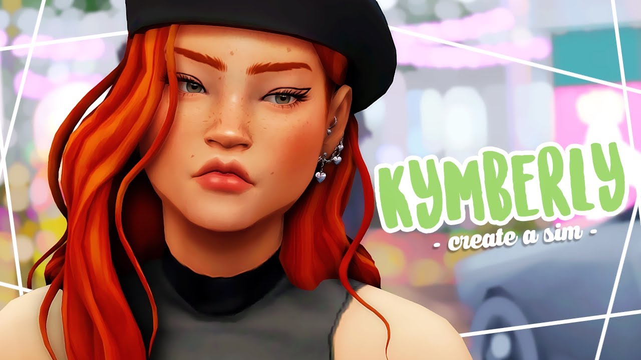 Kymberly 🖤 + CC List // Create A Sim | The Sims 4