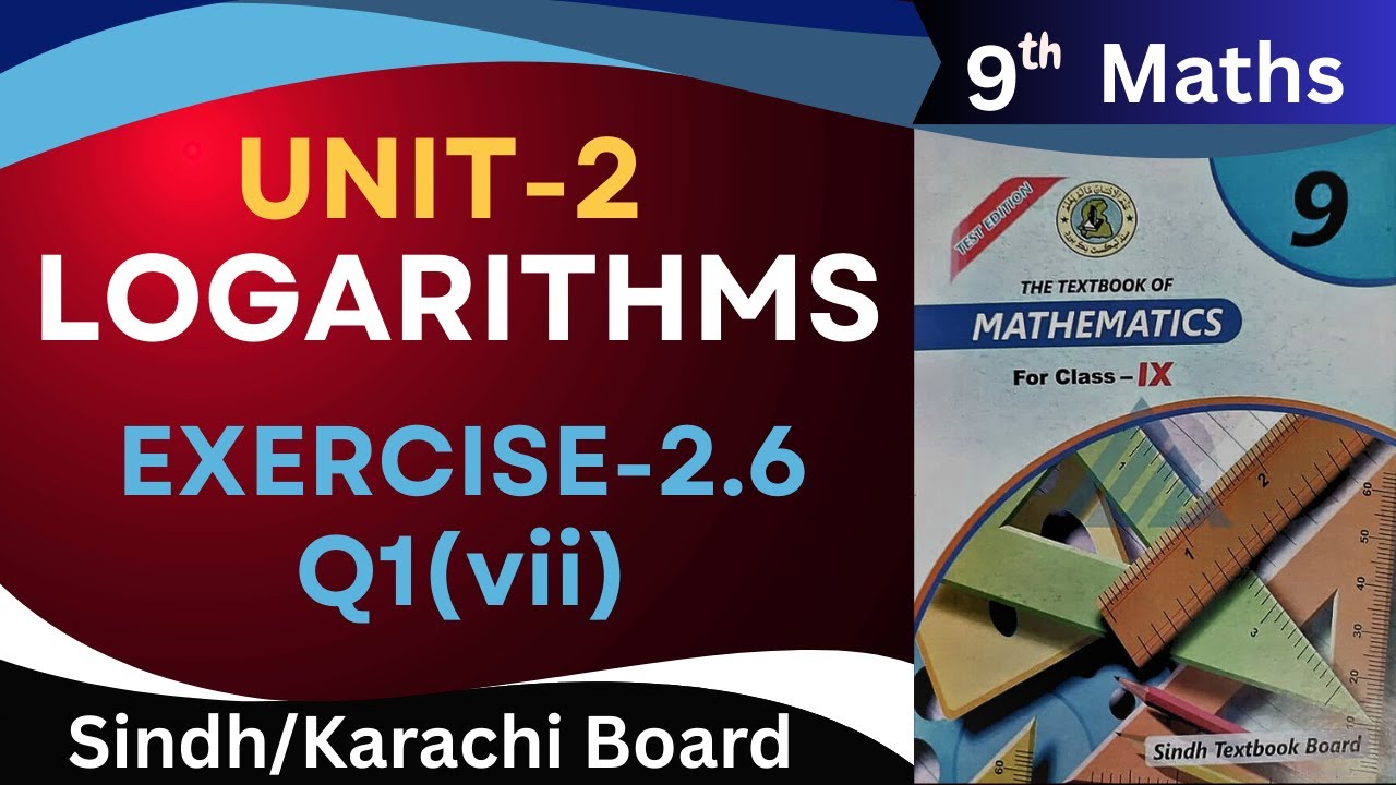 Exercise 2.6 Q1(vii) Without Scientific Calculator Class 9 Sindh Board New Mathematics by ms hina.