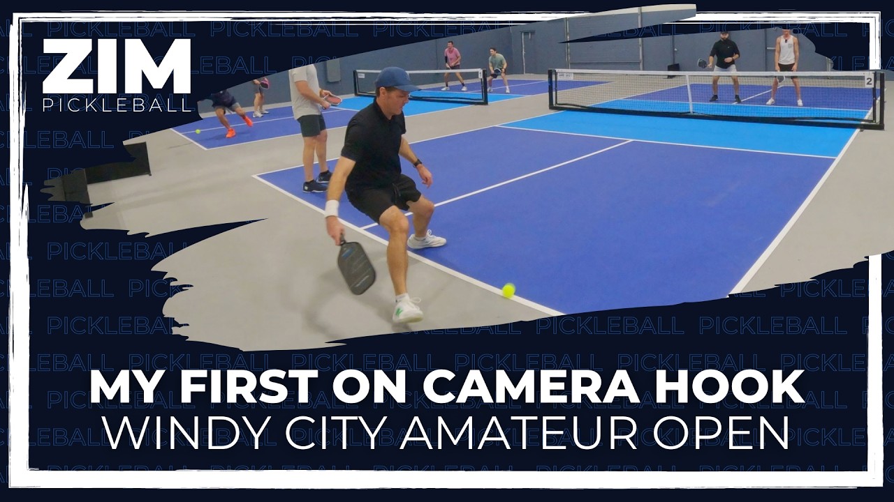 My First on Camera Hook | Tournament Gameplay | Windy City Amateur Open | Zim Pickleball