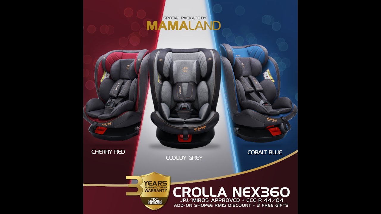 Installation of Crolla Nex360 baby car seat by Mamaland
