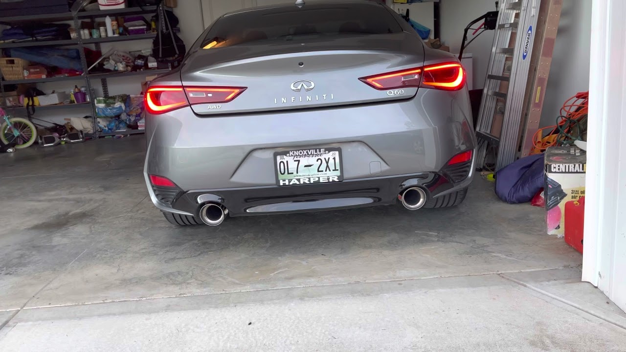 Fast Intentions catback exhaust with lower downpipes for Infiniti Q60.
