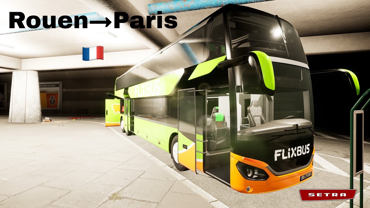 Fernbus Simulator ｜ROUEN &rarr; PARIS 🇫🇷 ｜Gameplay PS5 ｜Setra S531 DT 🚌 ｜