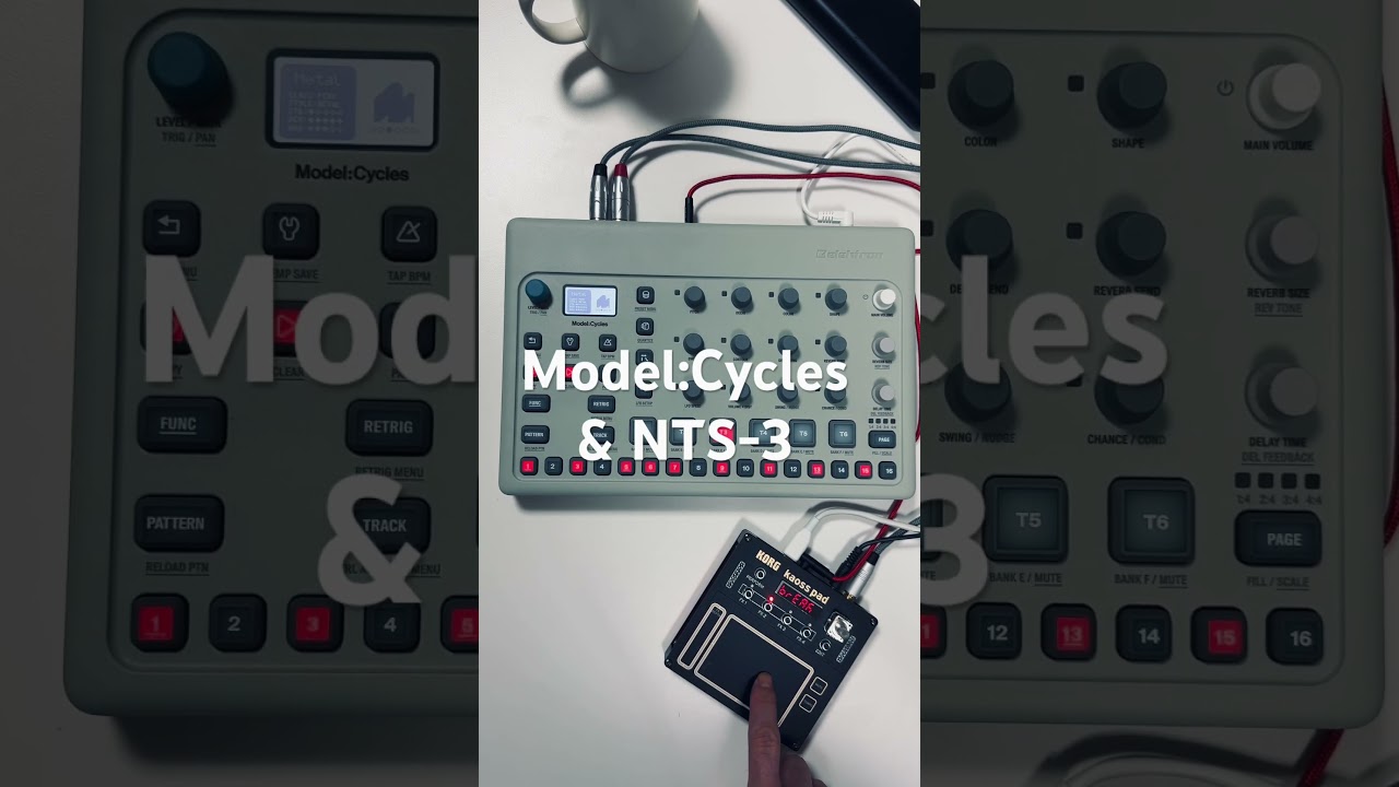 Elektron Model:Cycles & Korg NTS-3 Kaoss Pad #shorts #modelcycles #groovebox