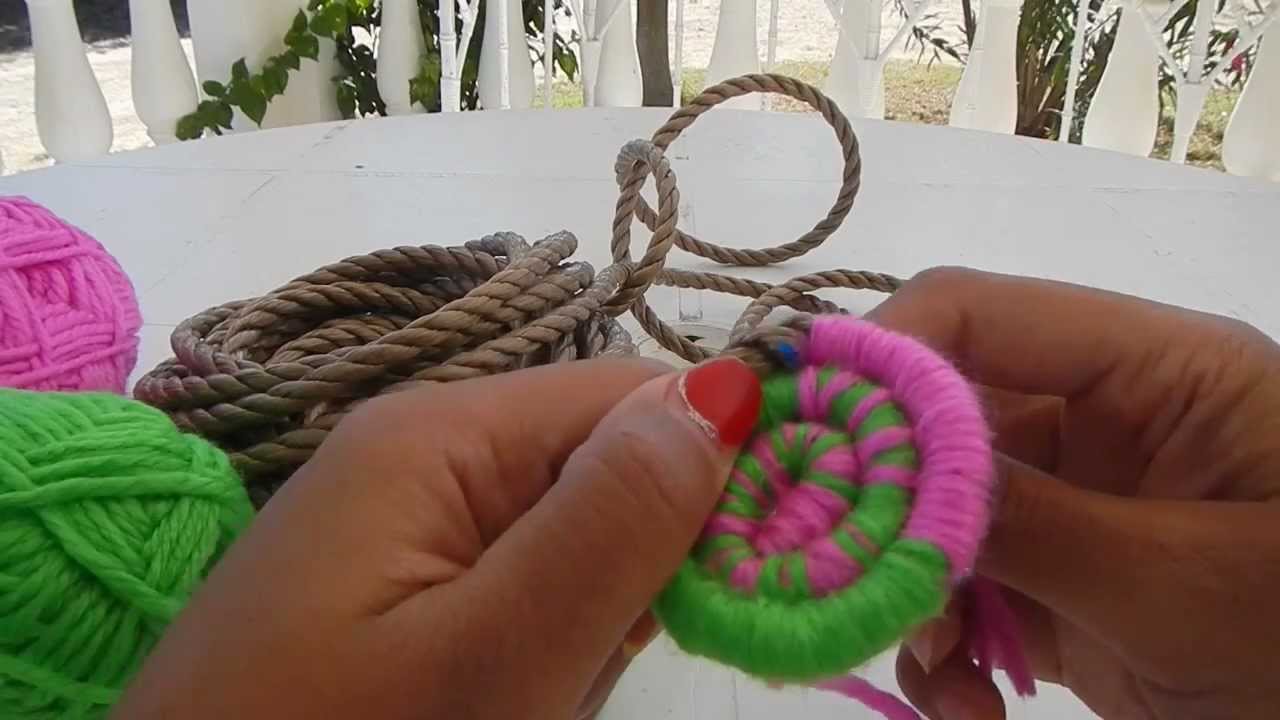 Indian basket weaving part 1 starting the base @catrionaakacat