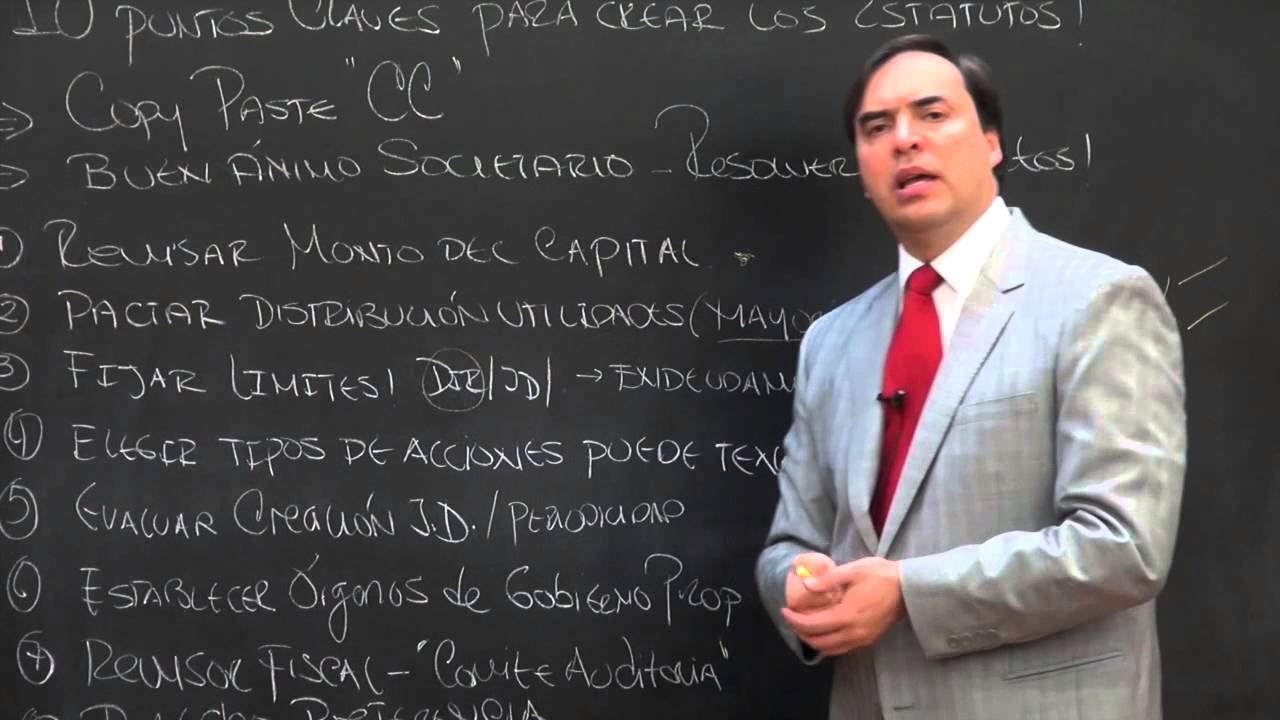Propietario: puntos clave para crear los estatutos de su empresa.