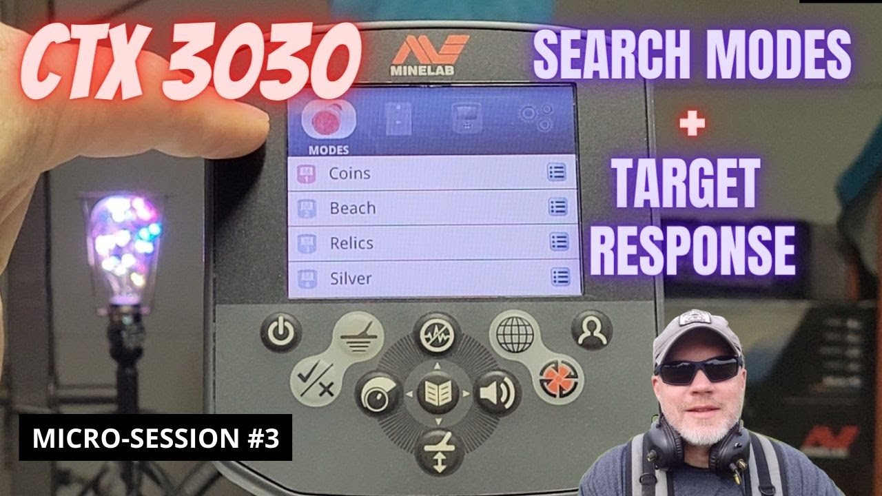 Minelab CTX 3030: Search Modes and Target Response Options - Micro-Session #3