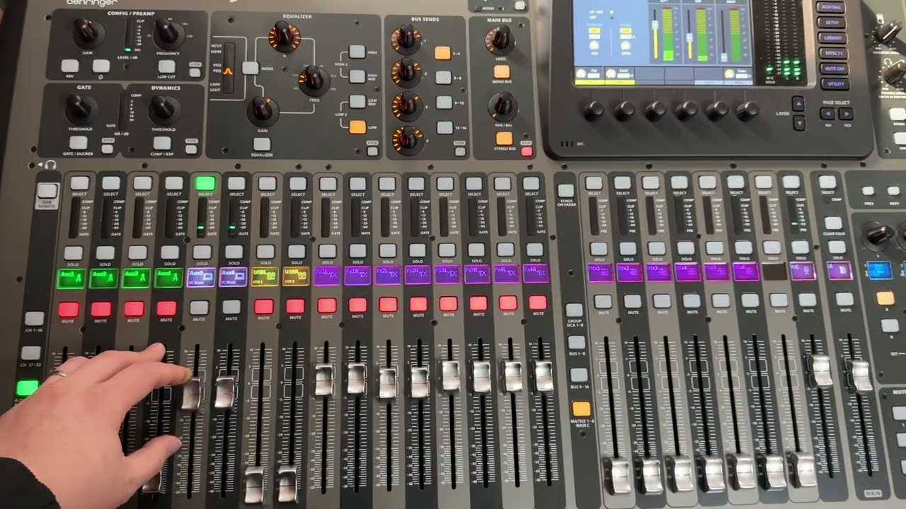 X32 디지털콘솔 서브우퍼 M/C채널 사용방법 - 은현교회