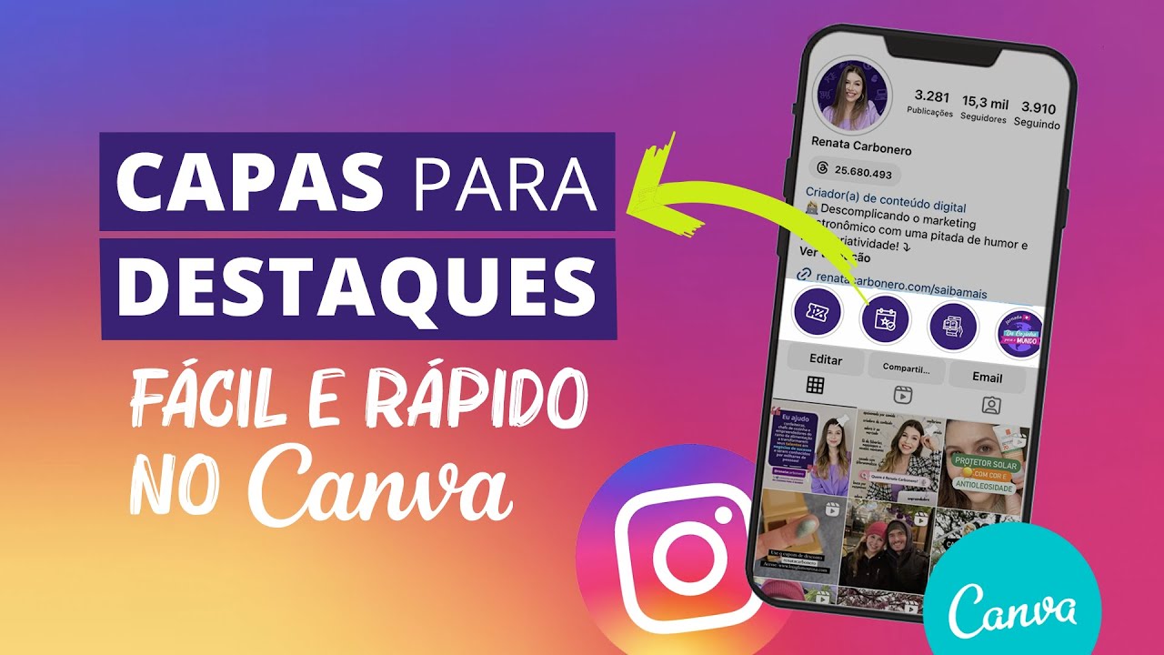Capa para destaque do Instagram: 3 formas de criar capa para destaque do Instagram no Canva [GRÁTIS]