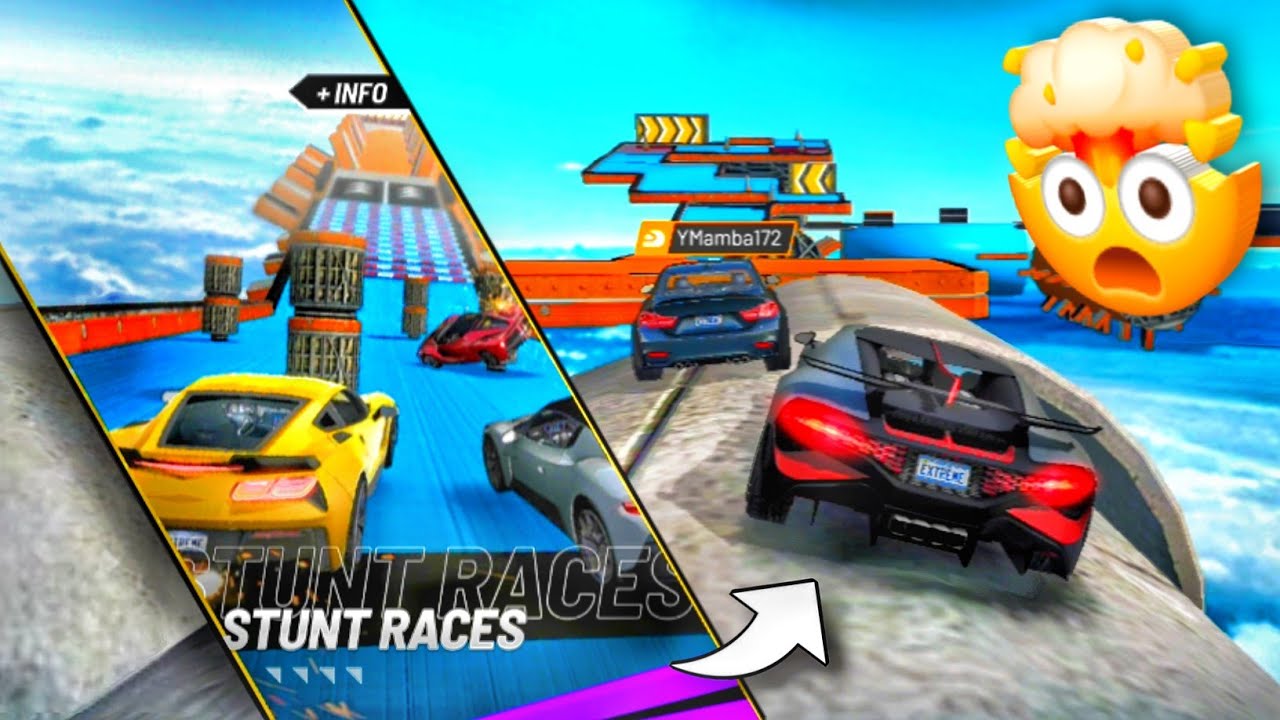 Playing New Stunt Race Mode 🔥 - Extreme Car Driving Simulator - NEW! UPDATE - V6.86.0