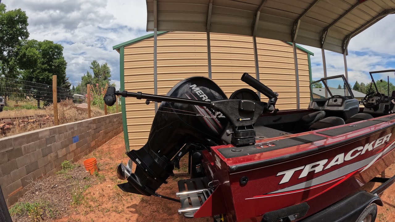 Cannon Uni Troll 10 STX Manual down-rigger￼ installation￼ on tracker boat