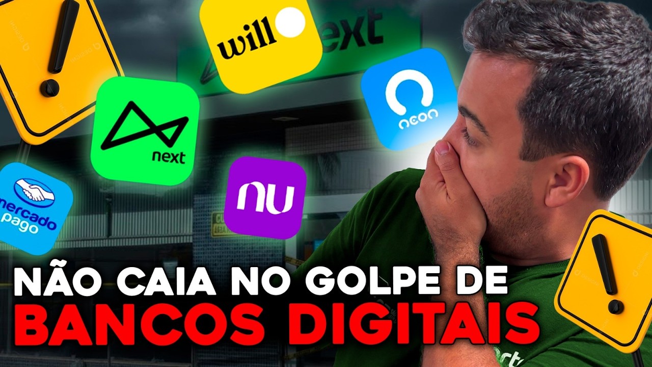 OS BANCOS DIGITAIS MAIS CONFIÁVEIS! CUIDADO COM CONTAS DIGITAIS QUE NÃO SÃO BANCOS!