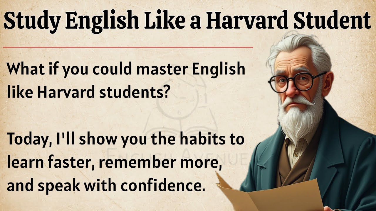 Study English Like Harvard Student || Graded Reader || Improve Your English Fluency ✅️ 