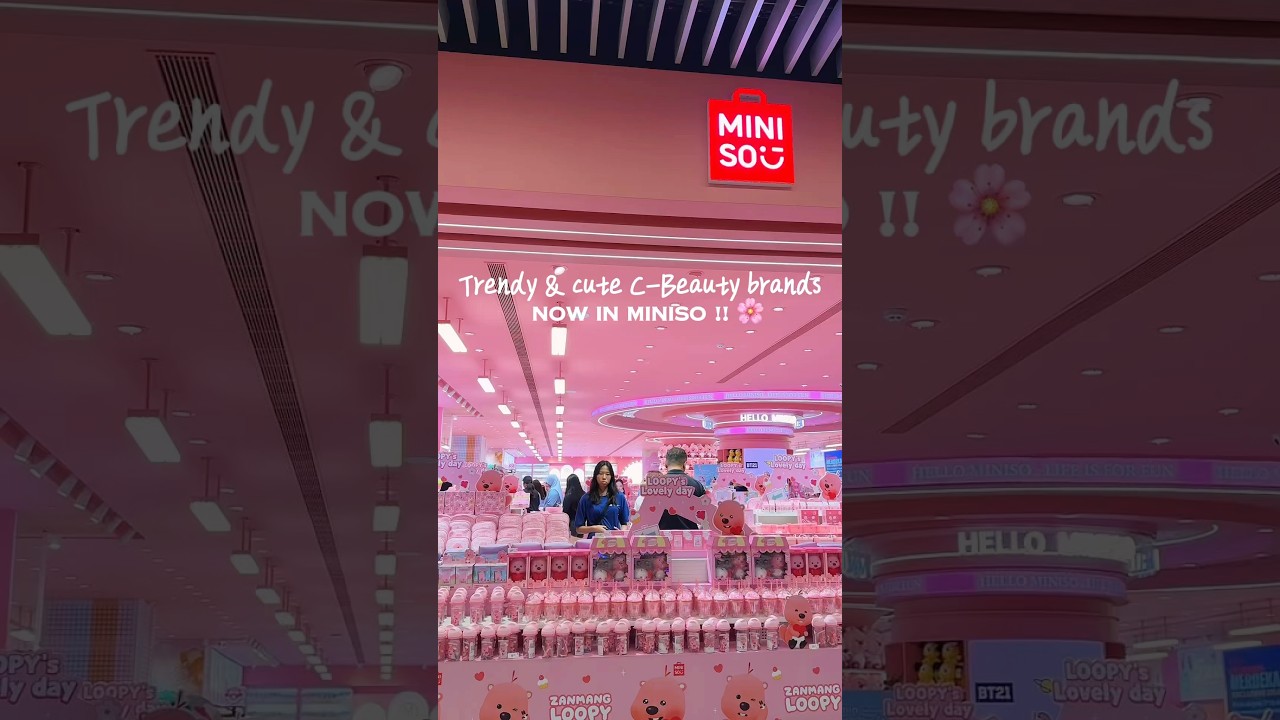 Viral C-Beauty brands now in Miniso 1U !! 🌸🌸 #OneUtama #miniso #Cbeauty