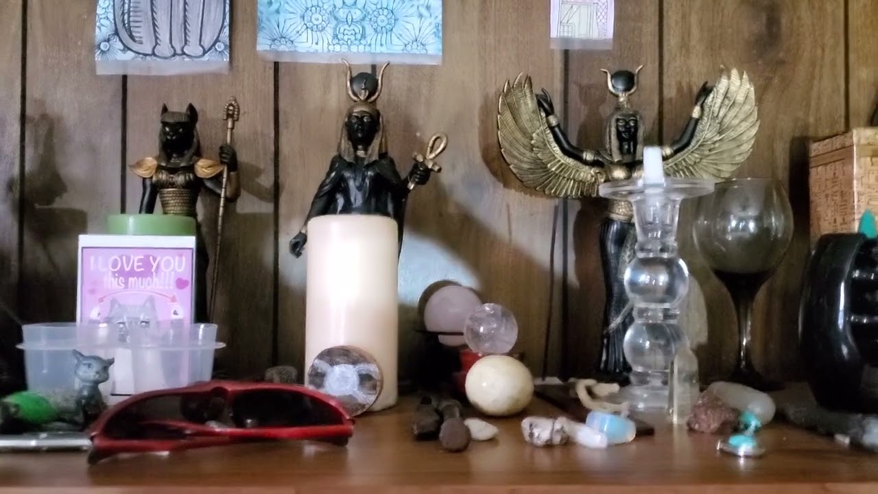Egyptian Goddess Bast Altar Egyptian Goddess Hathor Altar Egyptian Goddess Nephthys Altar 🇪🇬