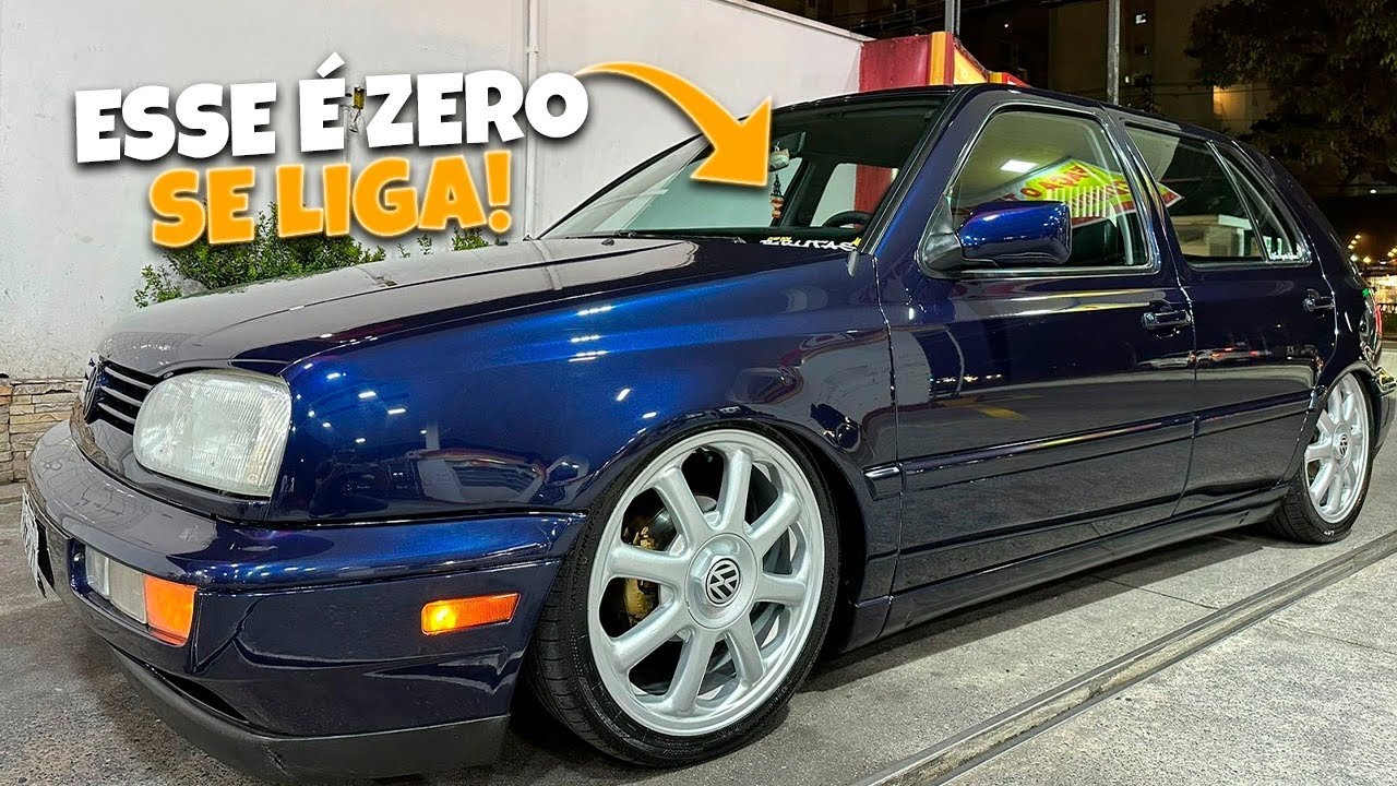 GOLF MK3 GL TODOS OS CELOS PLACA DA ÉPOCA SUSPENSÃO A AR RODAS 17 IMPECÁVEL CONFIRA
