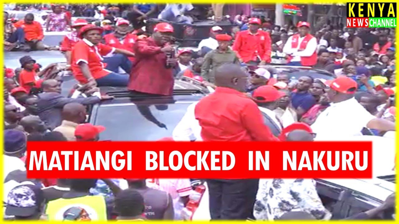 Matiangi speech today after Huge Crowd Blocked him at Nakuru with Jubilee Party Leaders