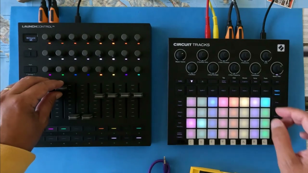 Novation Launch Control XL 3 with Circuit Tracks dawlessjam
