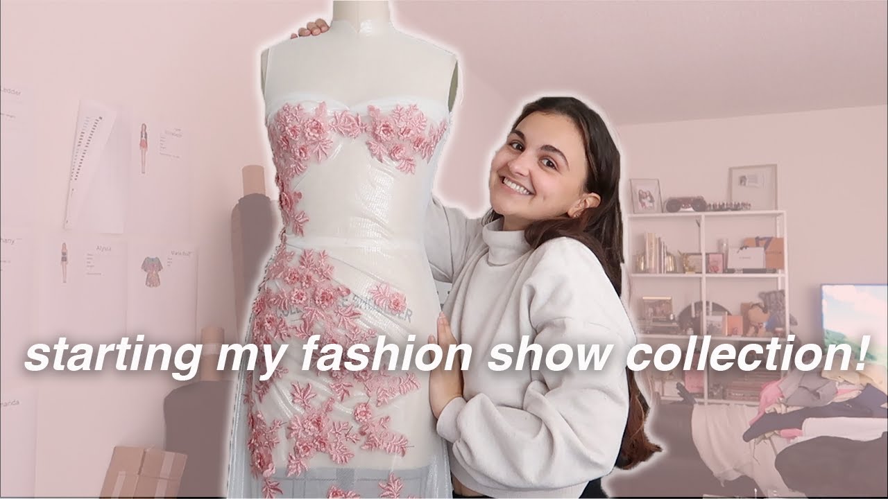 starting my spring fashion show collection! | STUDIO VLOG 65