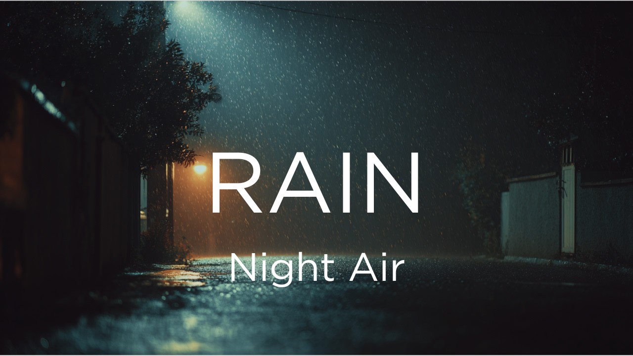 Rain in the Night Air (Black Screen, 10 Hours) // Long-Form Ambient Soundscape