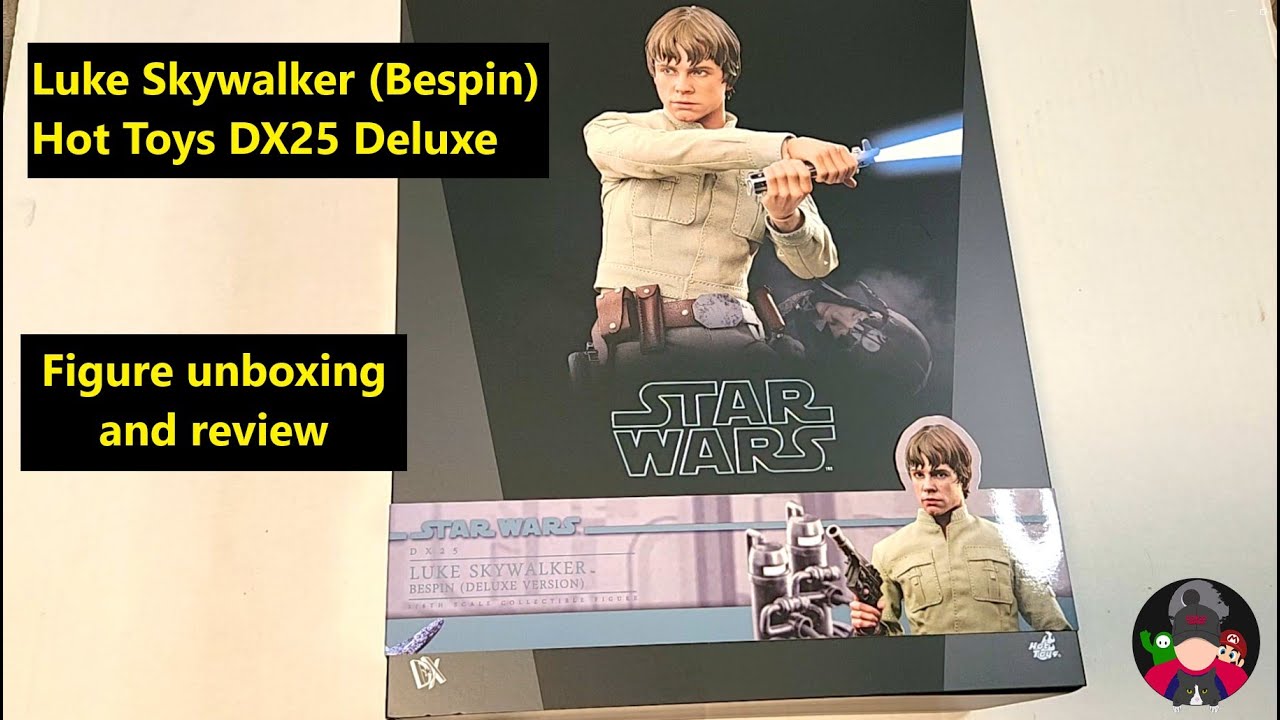 Распаковка и обзор фигурки Люка Скайуокера из фильма «Беспин» (DX25 Deluxe) от Hot Toys.