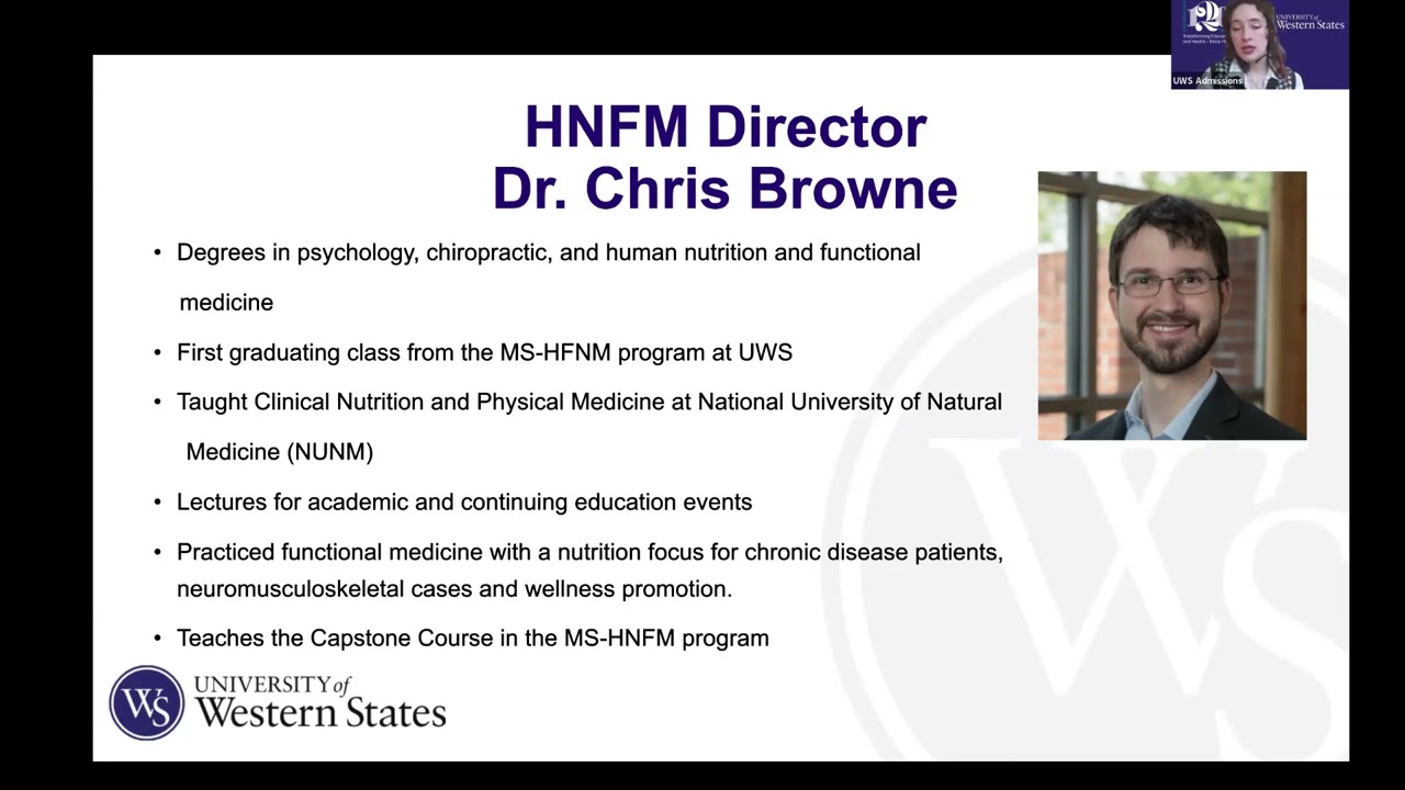 Human Nutrition and Functional Medicine Webinar - January 2025