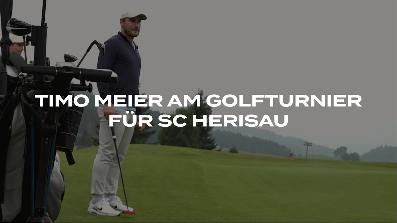 Timo Meier am Charity-Golfturnier für den SC Herisau