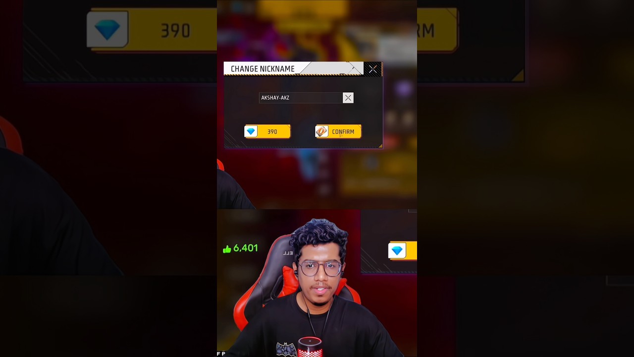 20 Streak Or Name Change Challenge 💀 #freefire #akshayakz #shorts