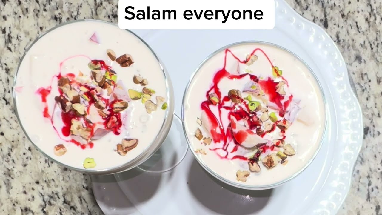 SAGO PUDDING with nuts and fresh fruits/ RAMADAN Special