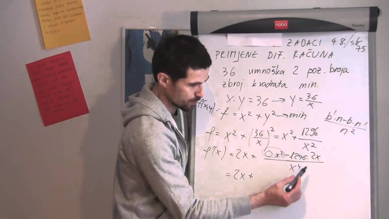 Primjena diferencijalnog računa 01