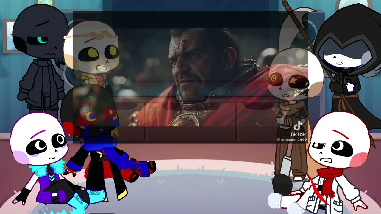 Sans aus react to Warhammer 40k | y/n | Gacha life 2