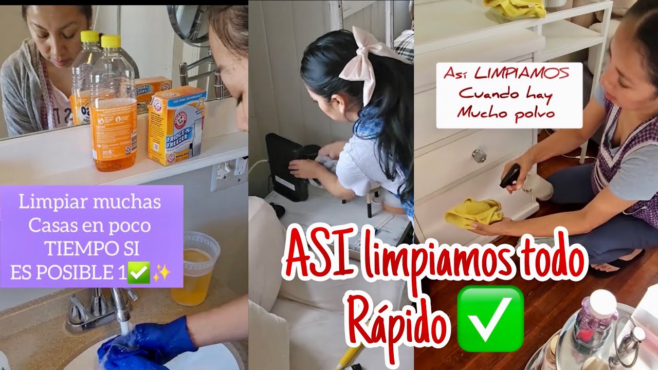 ✅APRENDE COMO HACER LA LIMPIEZA MAS EFICIENTE SIN PERDER TIEMPO| FORMA RAPIDA Y EFECTIVA DE LIMPIEZA